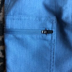 Figs XS skinny blue scrub pants